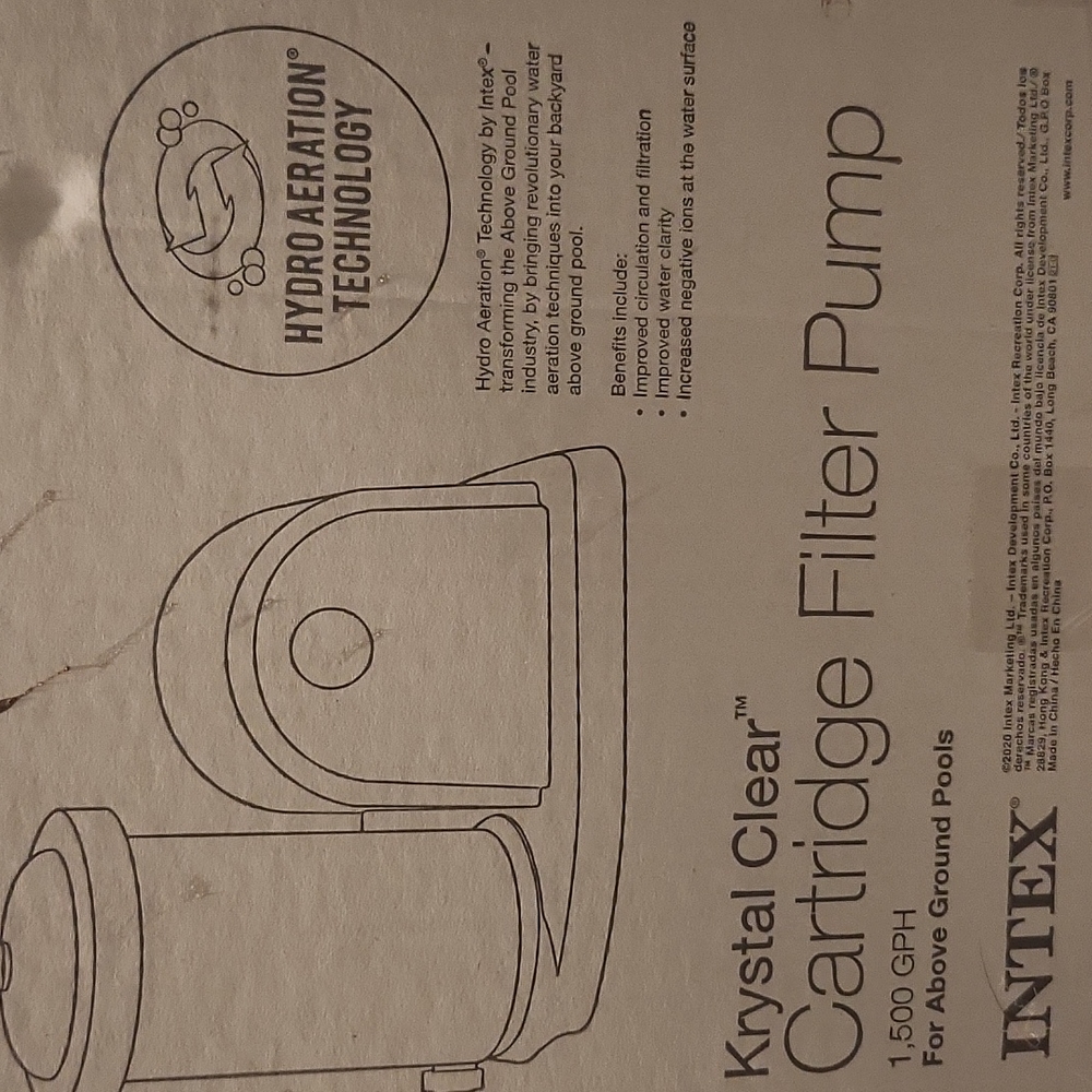 Intex 1500 pool pump